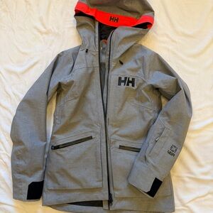 Helly Hansen Gray Powderqueen Ski Jacket
